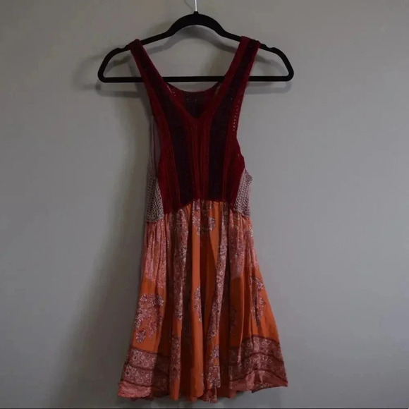 Free People Paisley and Crochet Dress - Picture 4 of 4